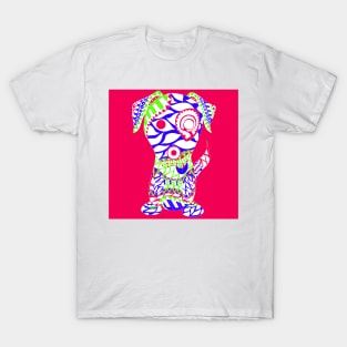 cute kawaii mexican xolo dog ecopop art T-Shirt